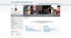 Desktop Screenshot of getmorecorporategigs.com